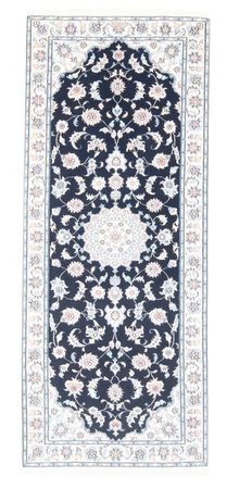 Runner Perser Rug - Nain - Royal - 194 x 82 cm - dark blue