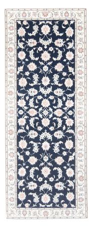 Runner Perser Rug - Nain - Royal - 203 x 80 cm - dark blue