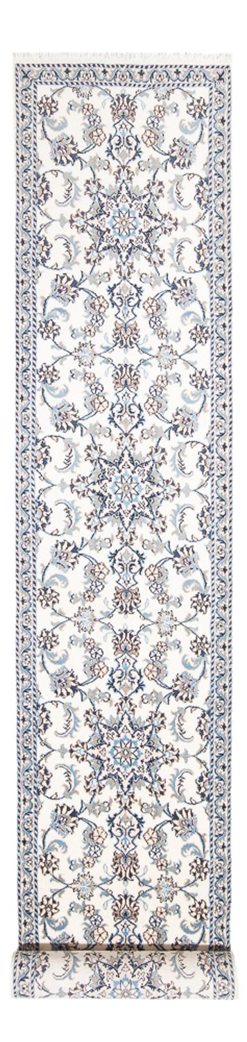 Runner Perser Rug - Nain - 393 x 80 cm - silver