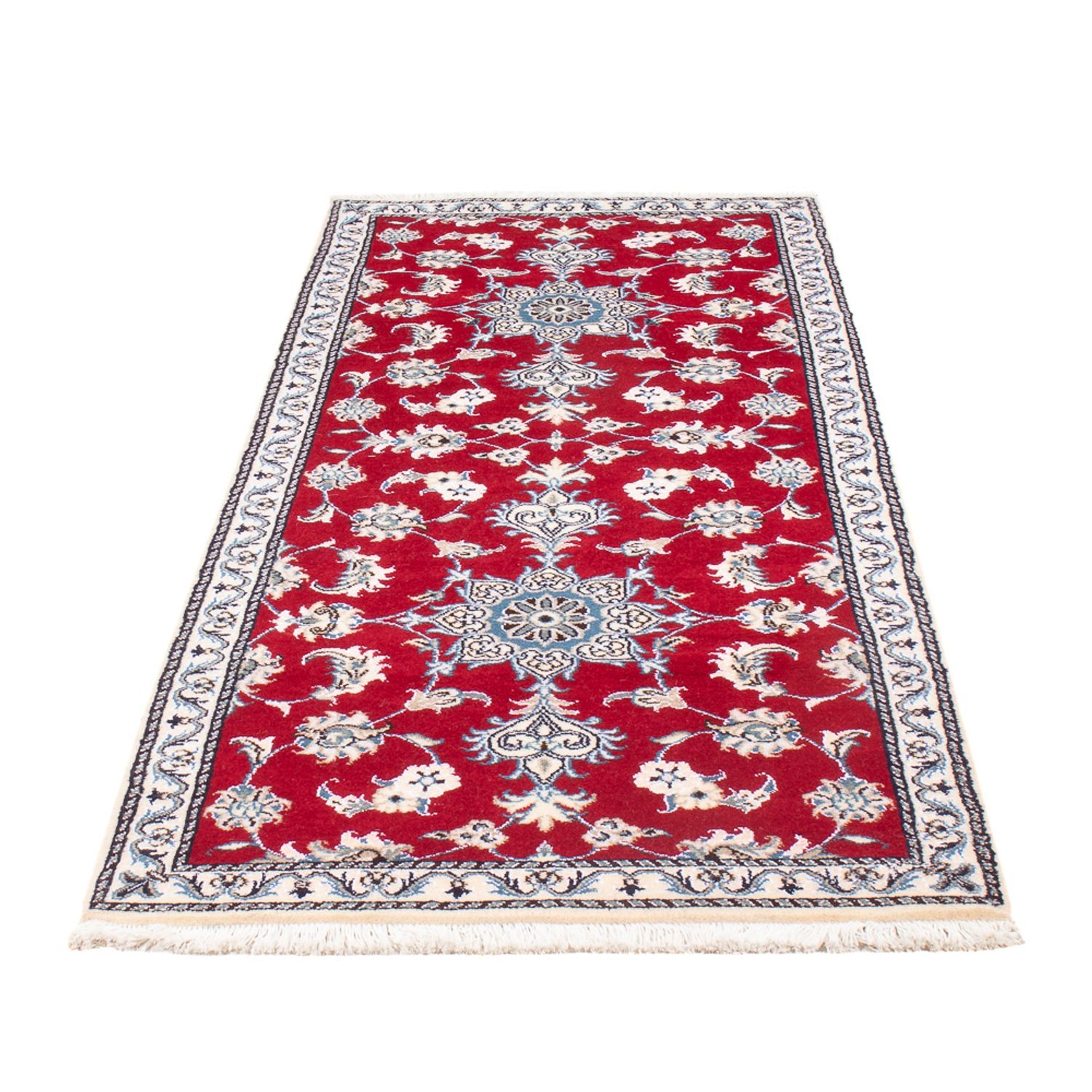 Runner Perser Rug - Nain - 200 x 78 cm - red