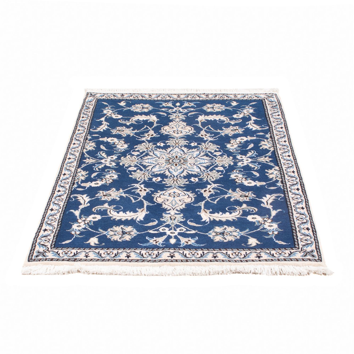 Perser Rug - Nain - 140 x 90 cm - blue