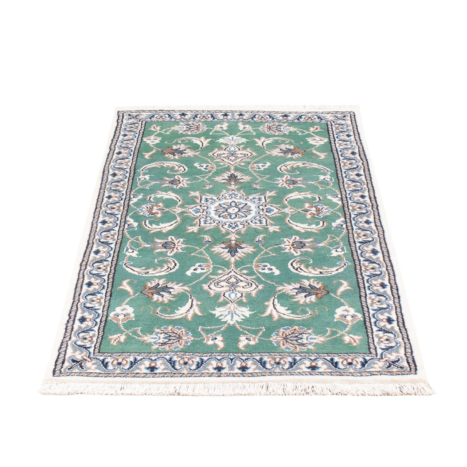 Perser Rug - Nain - 140 x 70 cm - green