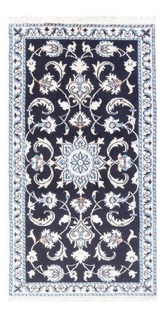 Perser Rug - Nain - 134 x 70 cm - dark blue