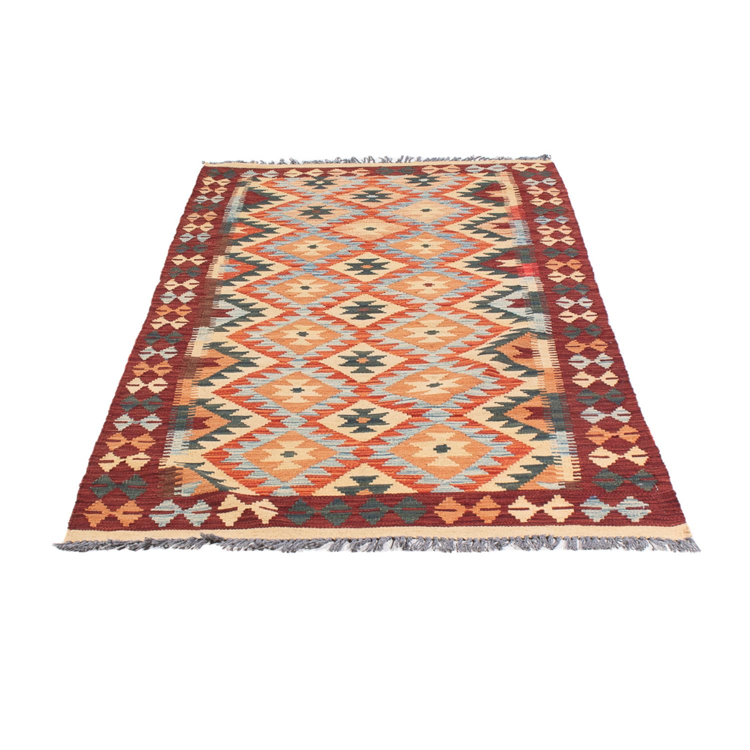 Runner Kelim Rug - Splash - 198 x 104 cm - multicolored