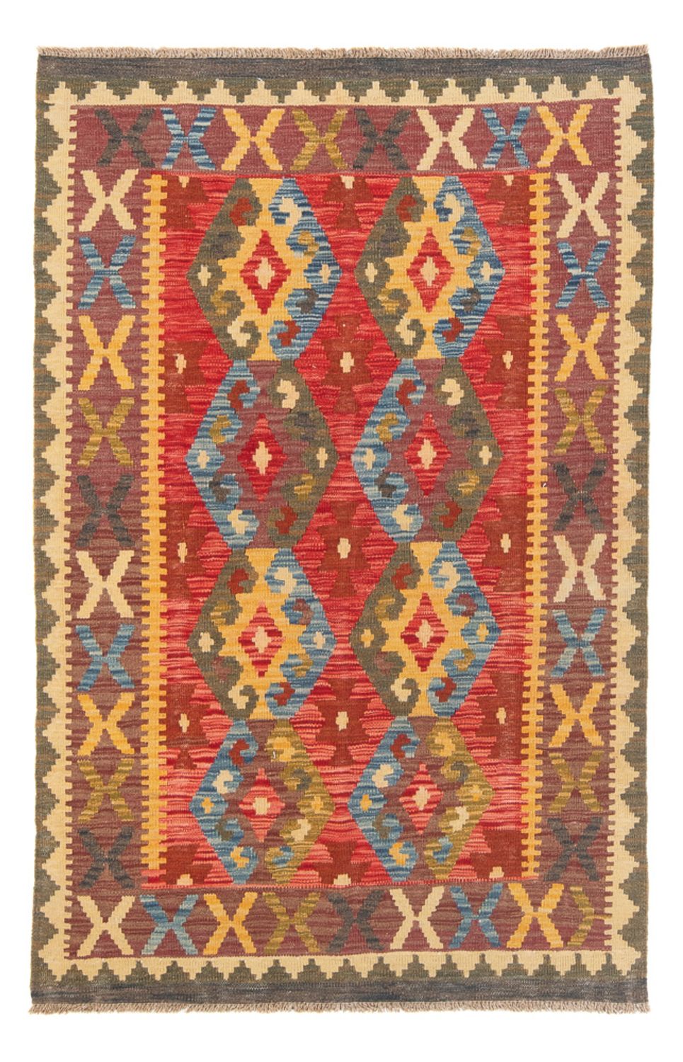 Kelim Rug - Splash - 152 x 100 cm - multicolored