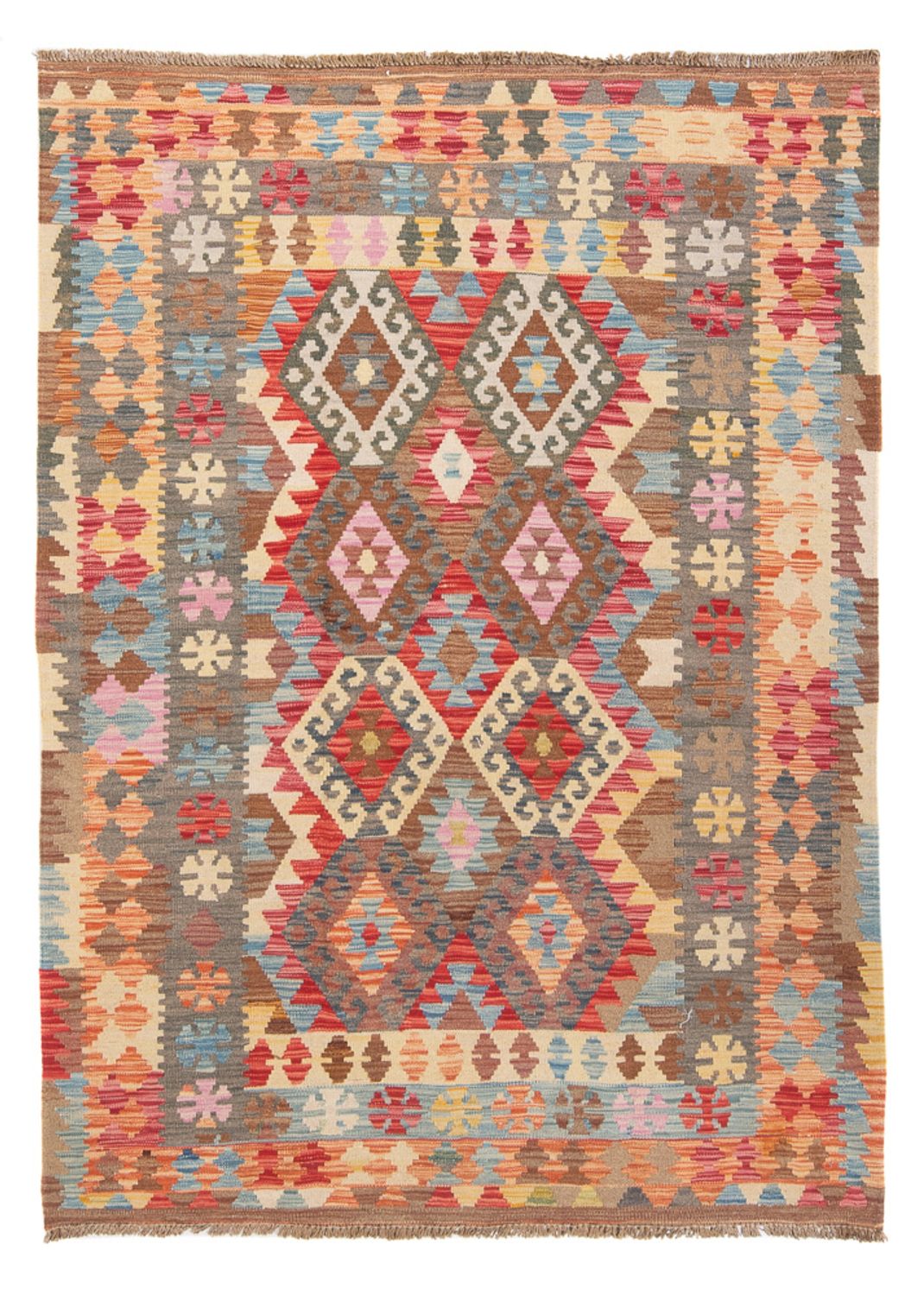 Kelim Rug - Splash - 176 x 127 cm - multicolored