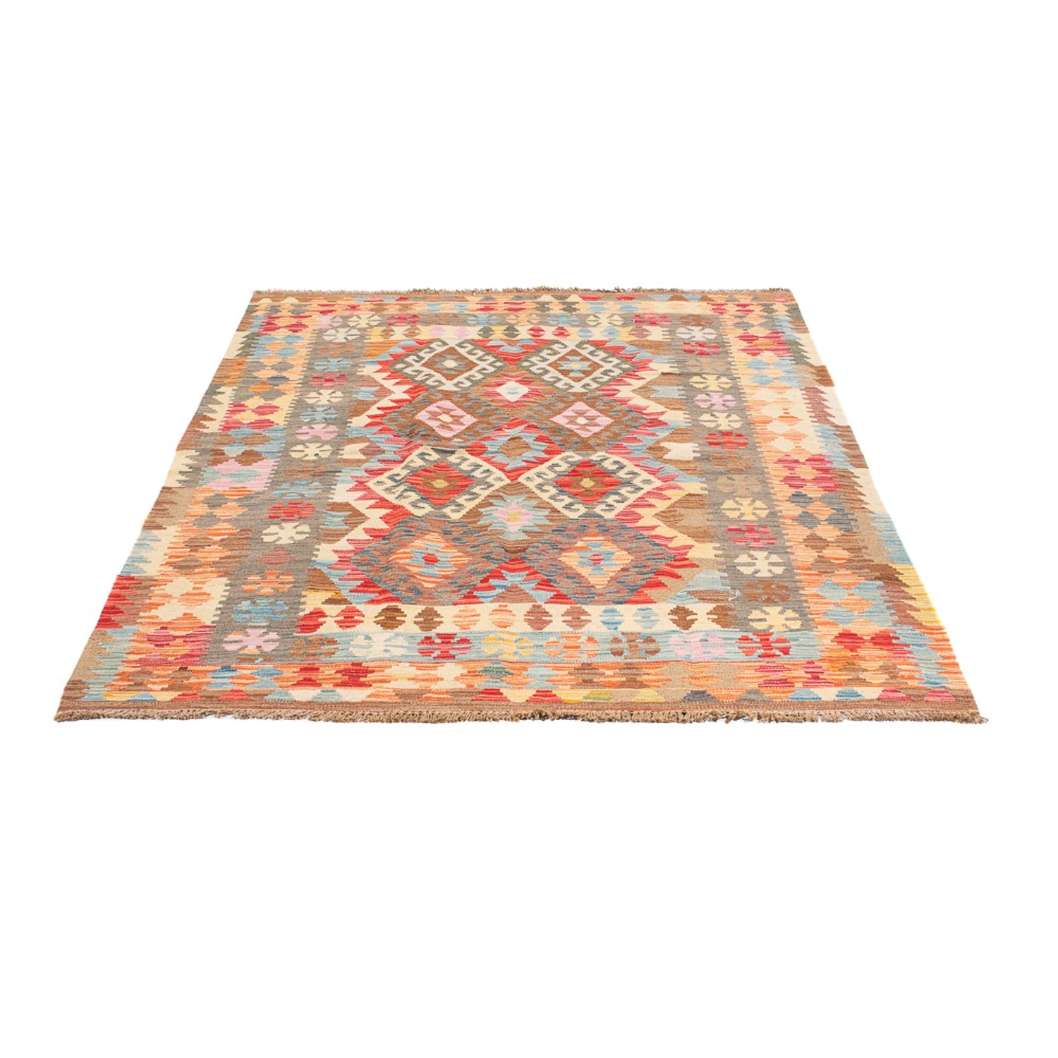 Kelim Rug - Splash - 176 x 127 cm - multicolored