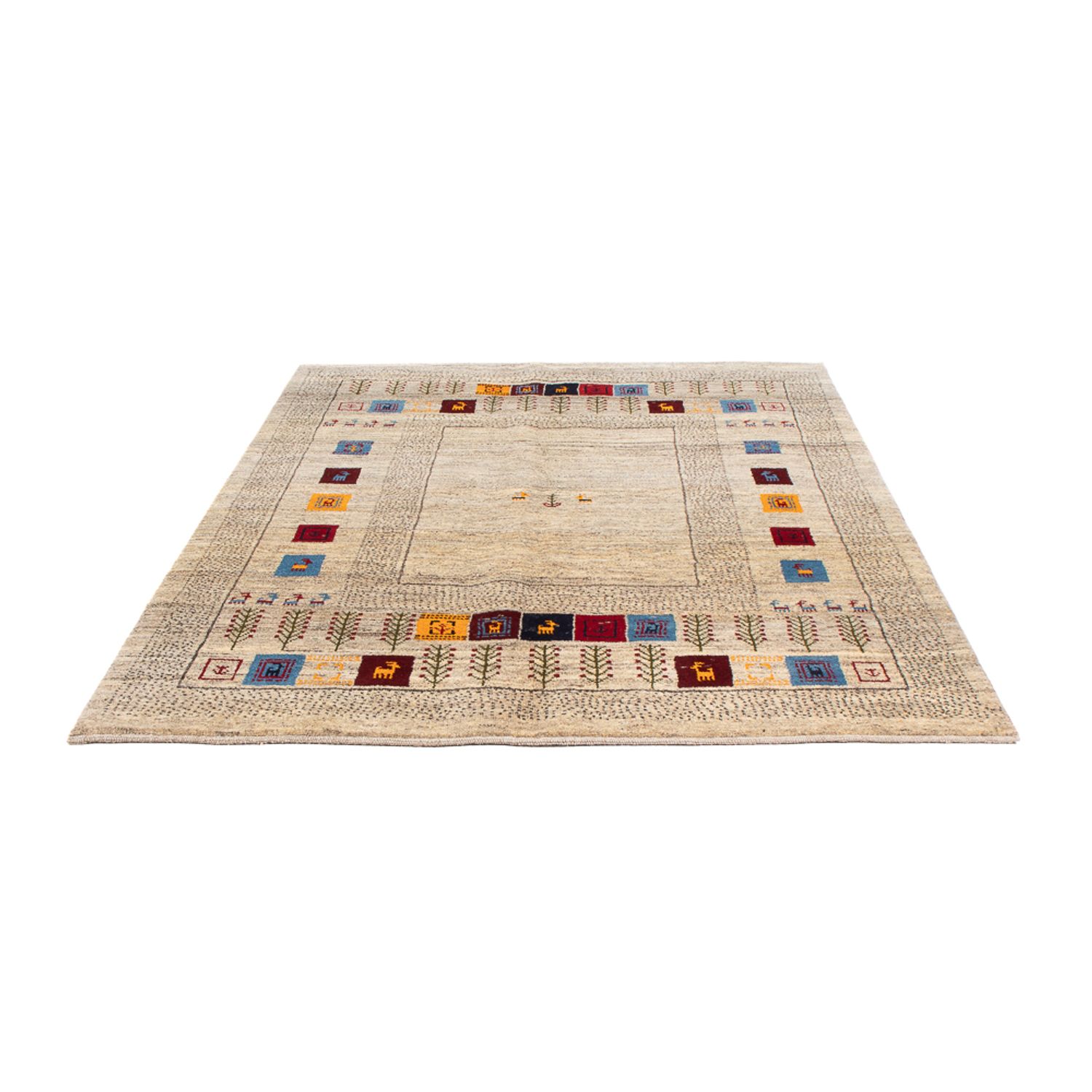 Gabbeh Rug - Perser - 196 x 155 cm - multicolored