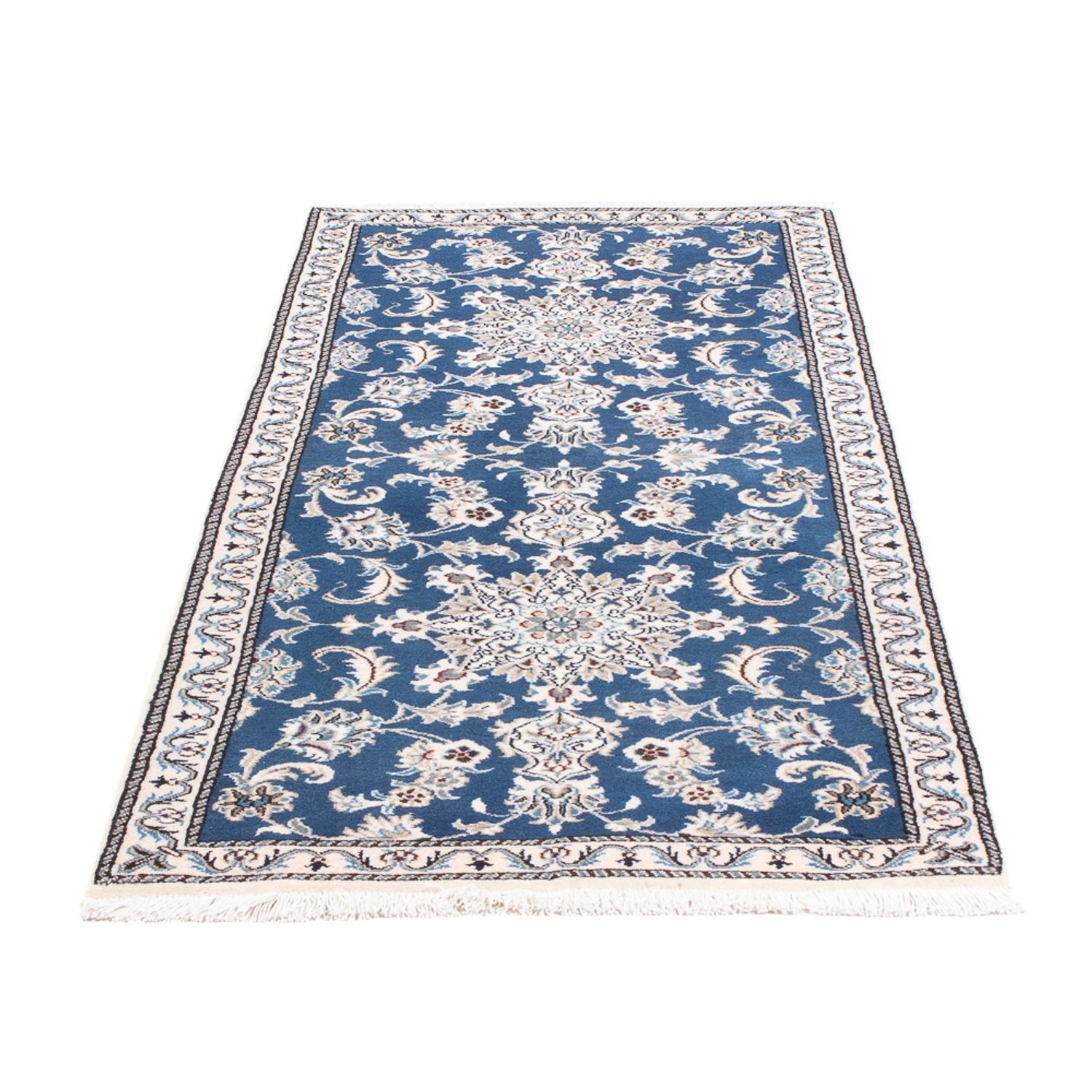 Runner Perser Rug - Nain - 198 x 78 cm - sea blue