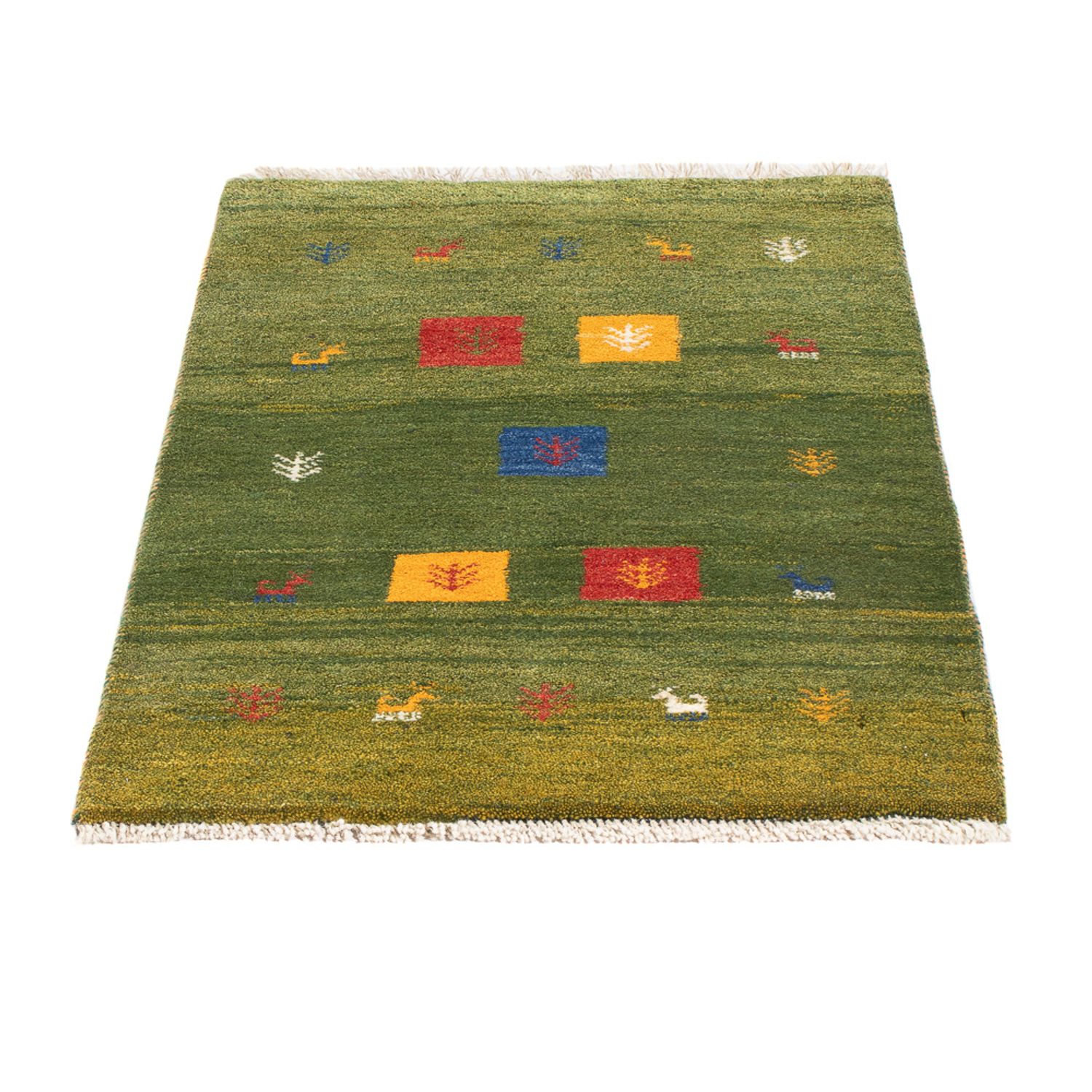 Gabbeh Rug - Perser - 87 x 57 cm - green