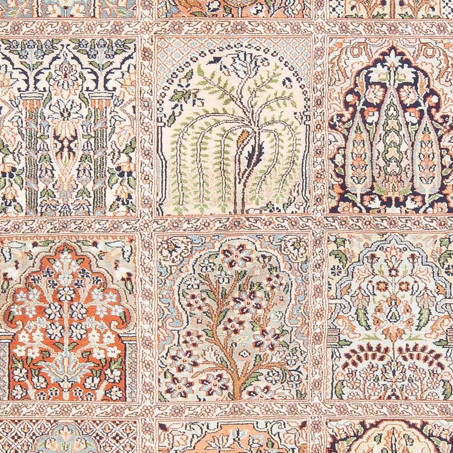 Silk Rug - Kashmir Silk - 178 x 123 cm - beige