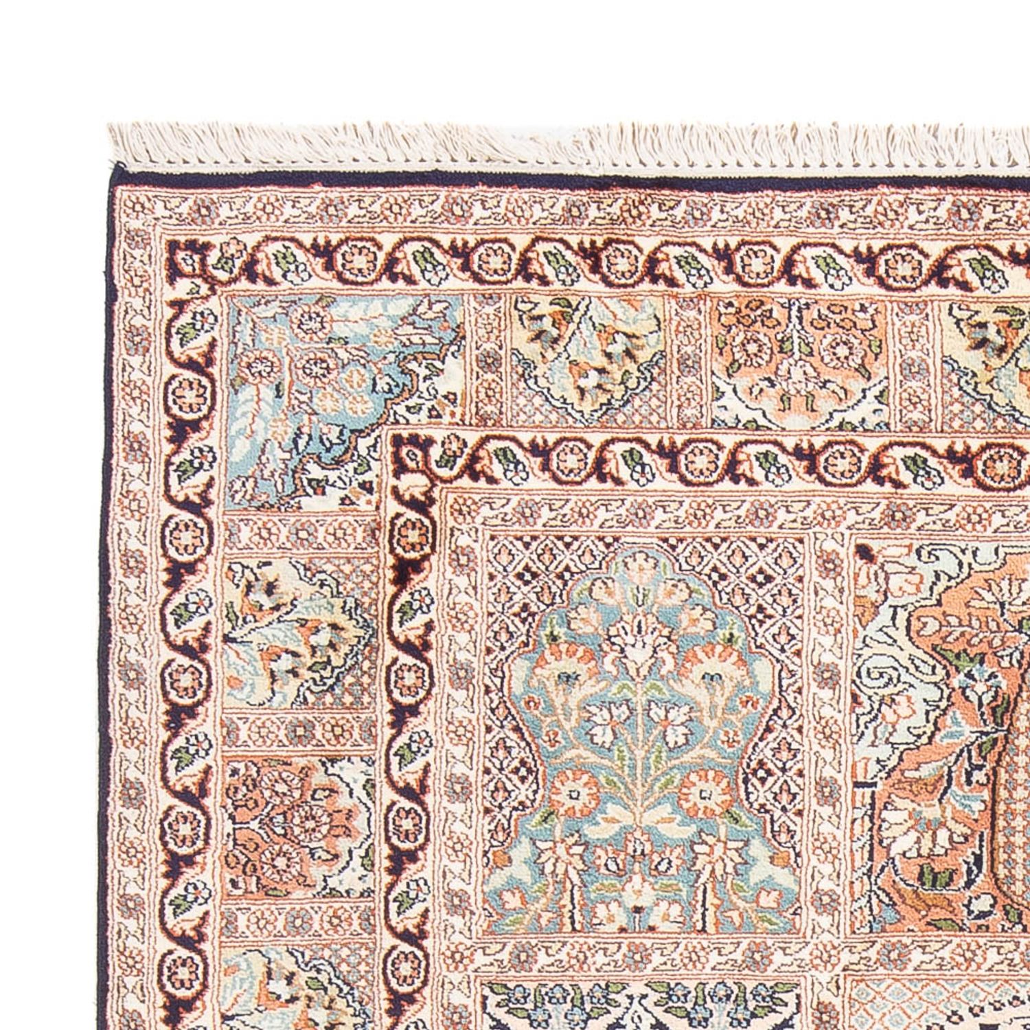 Silk Rug - Kashmir Silk - 178 x 123 cm - beige