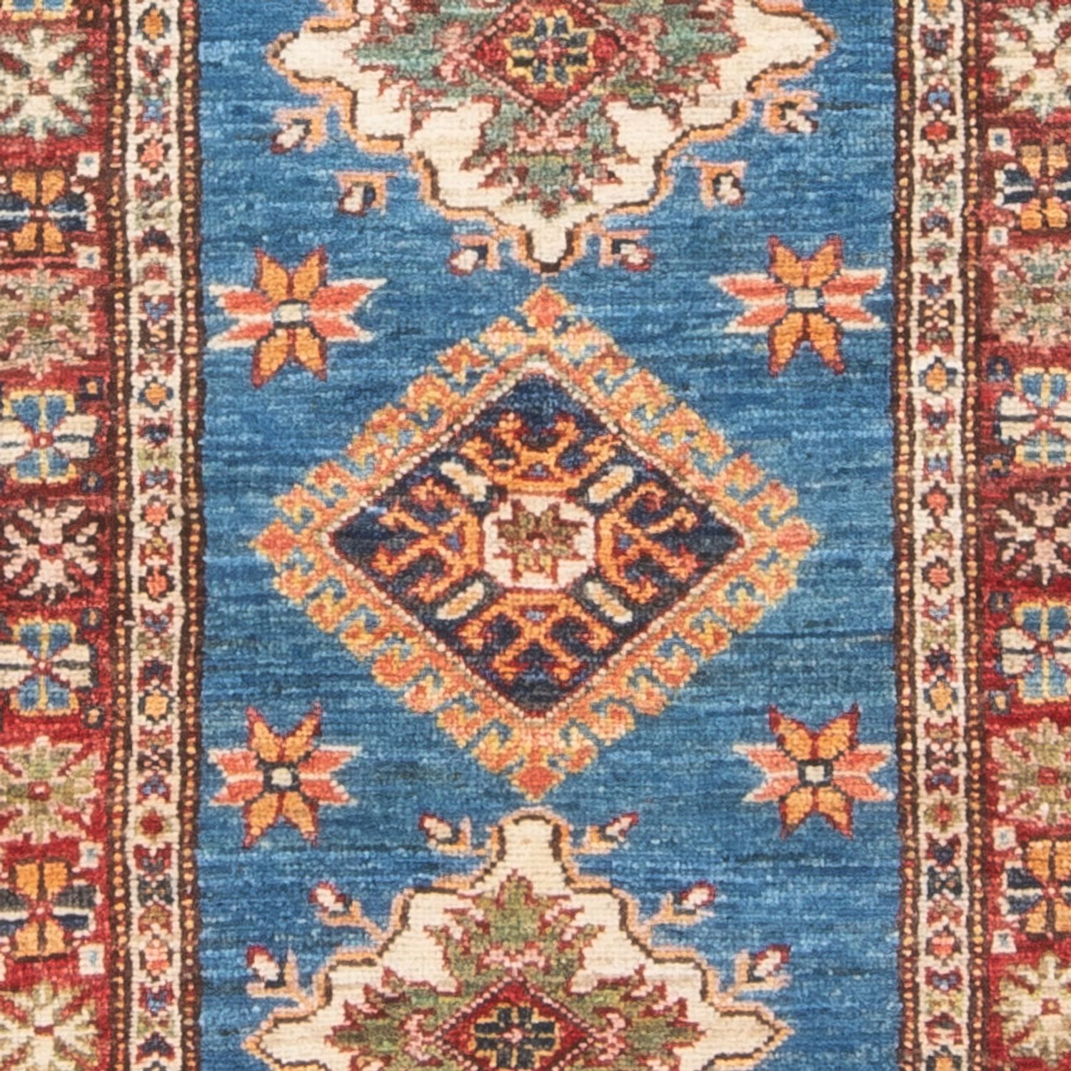 Runner Ziegler Rug - Kazak - 205 x 63 cm - blue