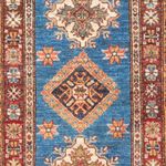 Runner Ziegler Rug - Kazak - 205 x 63 cm - blue