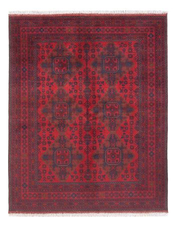 Afghan Rug - Kunduz - 200 x 152 cm - dark red