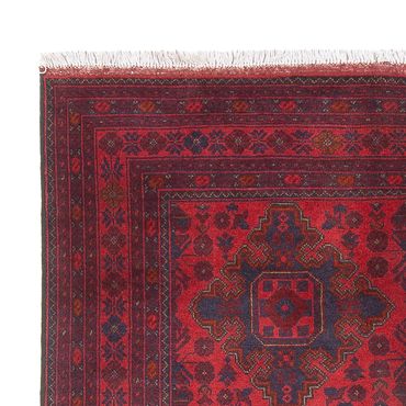 Afghan Rug - Kunduz - 200 x 152 cm - dark red