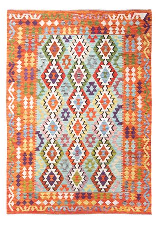 Kelim Rug - Splash - 247 x 176 cm - multicolored