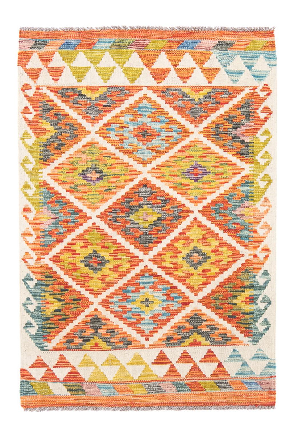 Kelim Rug - Splash - 123 x 83 cm - multicolored