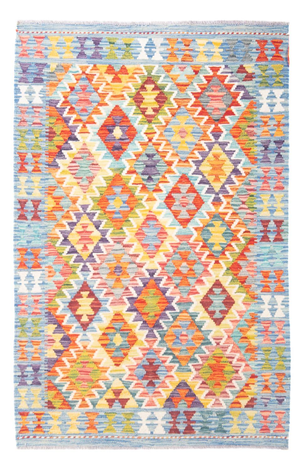 Kelim Rug - Splash - 152 x 100 cm - multicolored