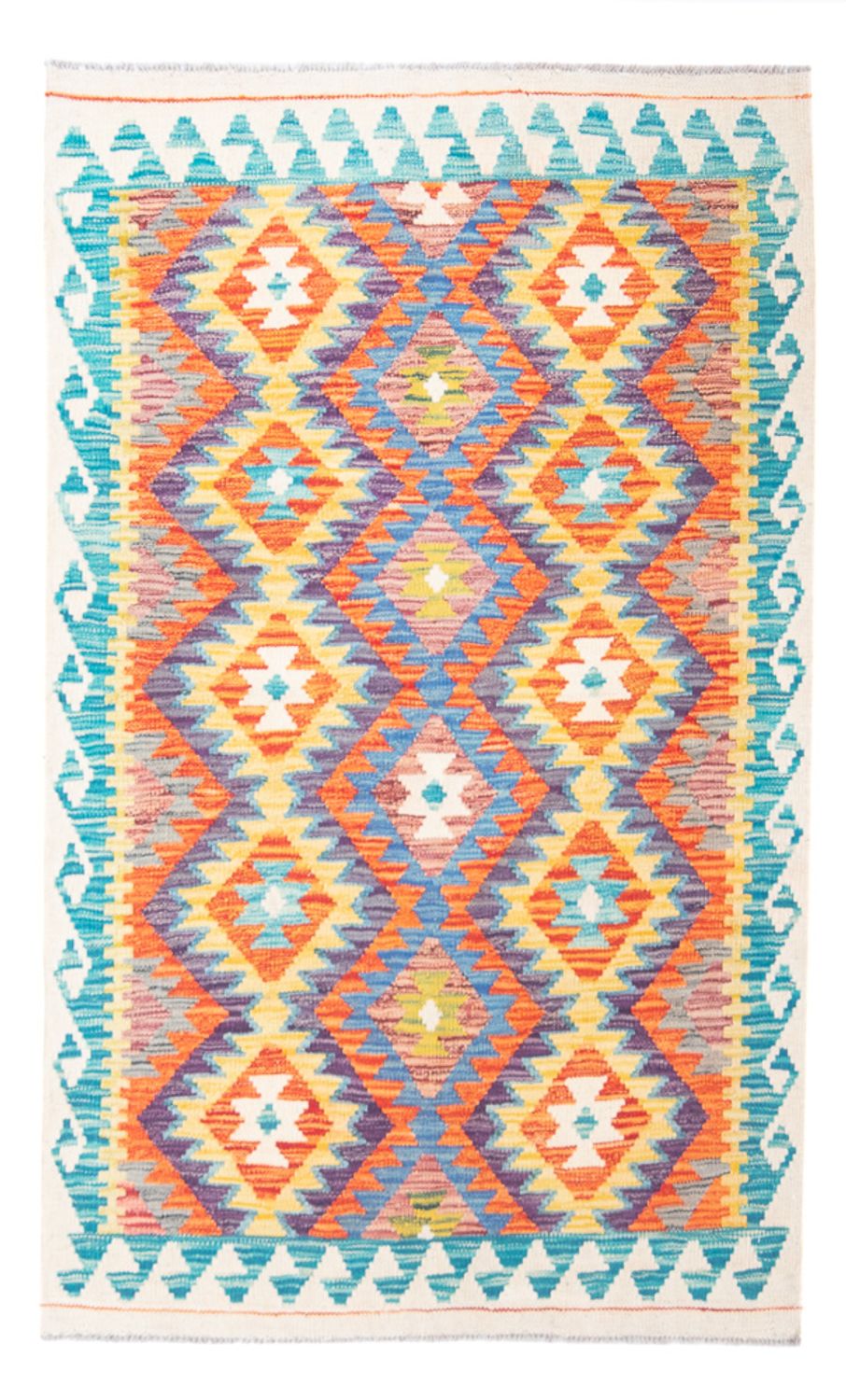 Kelim Rug - Splash - 155 x 102 cm - multicolored