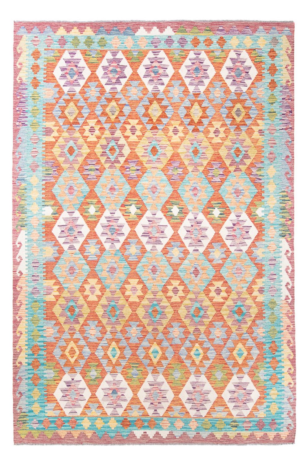 Kelim Rug - Splash - 298 x 199 cm - multicolored