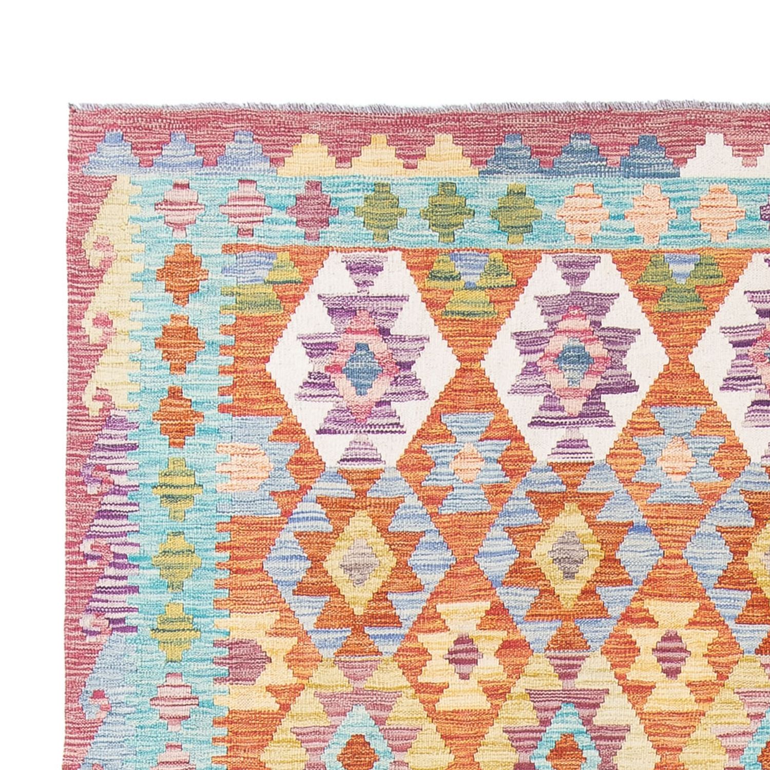 Kelim Rug - Splash - 298 x 199 cm - multicolored