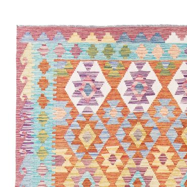 Kelim Rug - Splash - 298 x 199 cm - multicolored