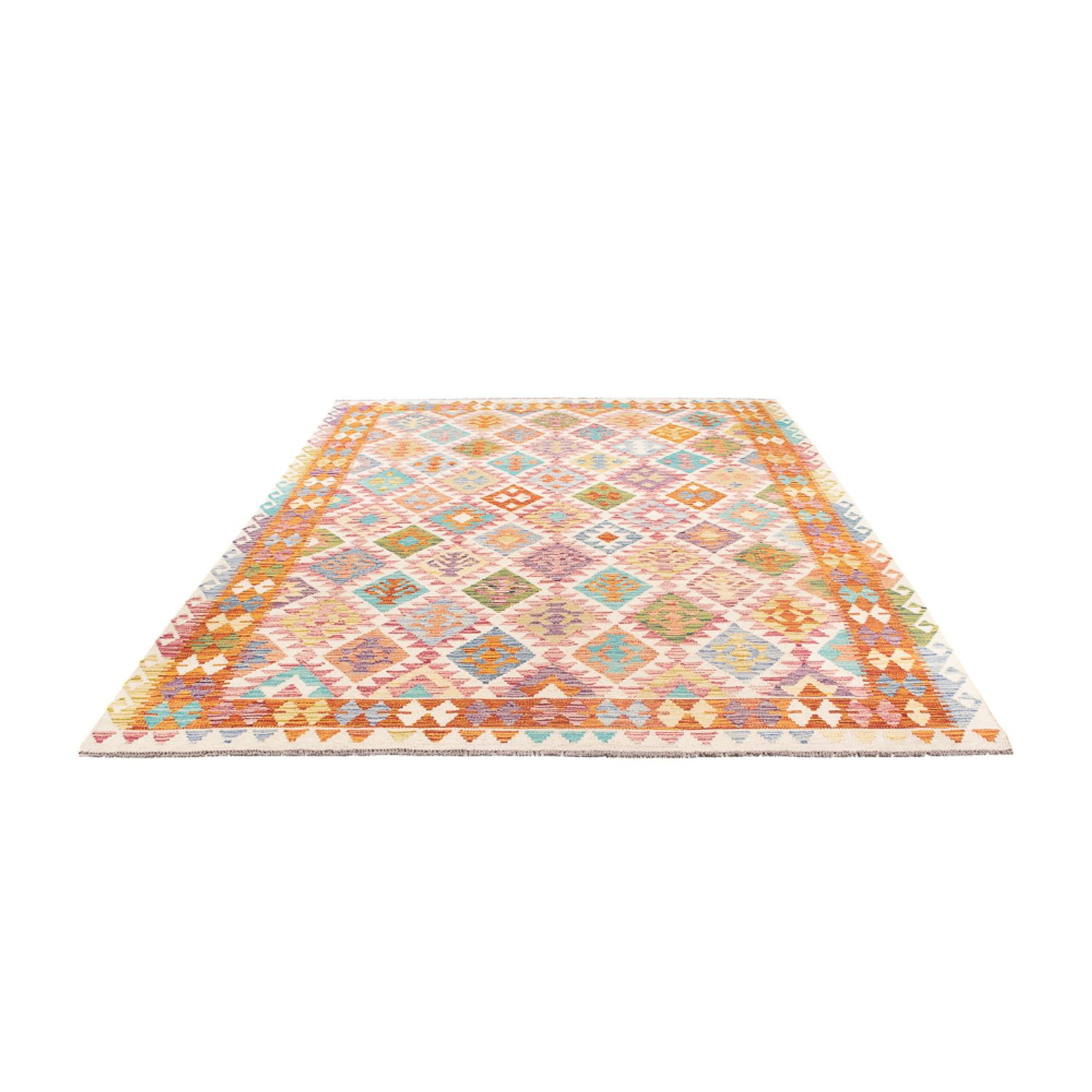 Kelim Rug - Splash - 291 x 198 cm - multicolored