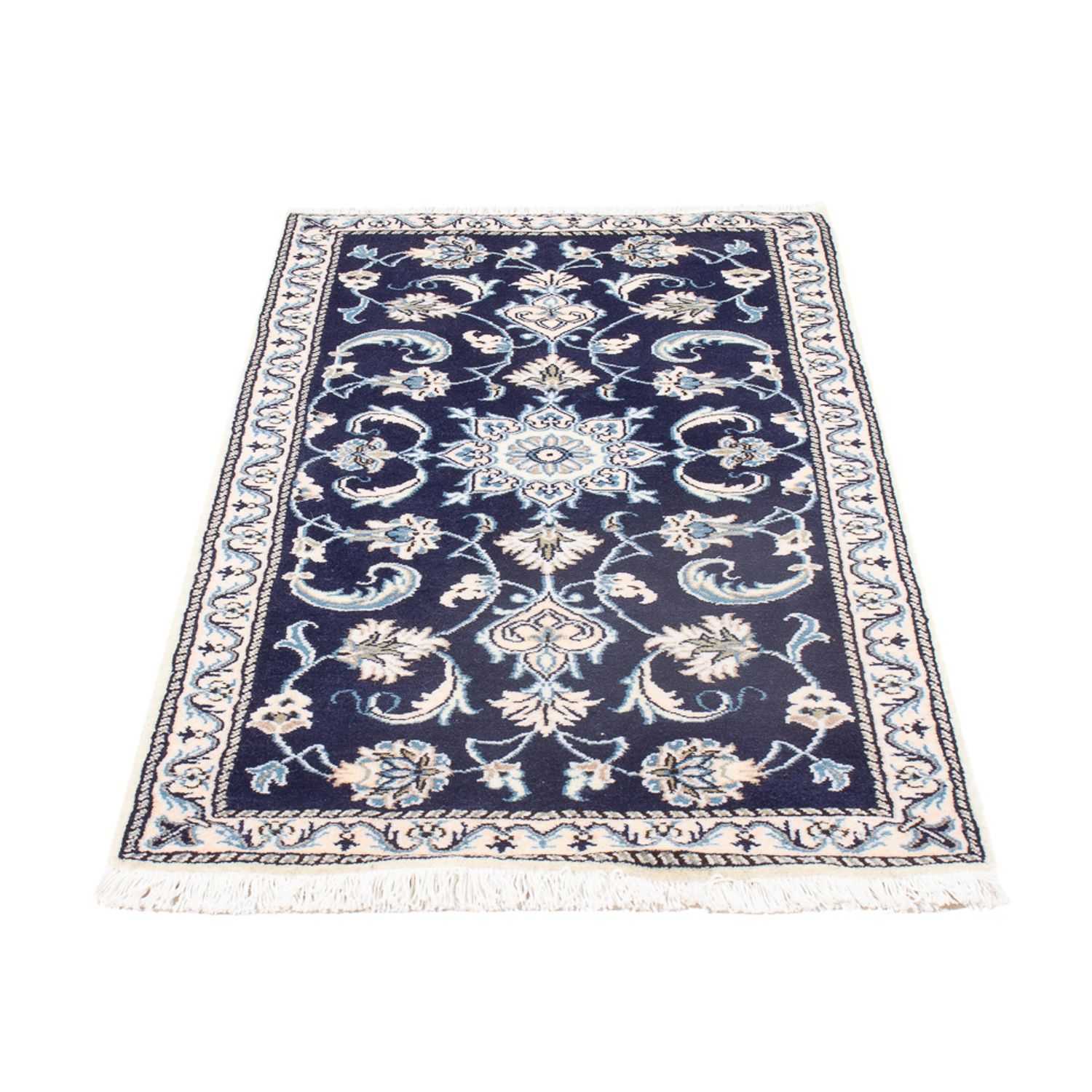 Perser Rug - Nain - 134 x 67 cm - dark blue