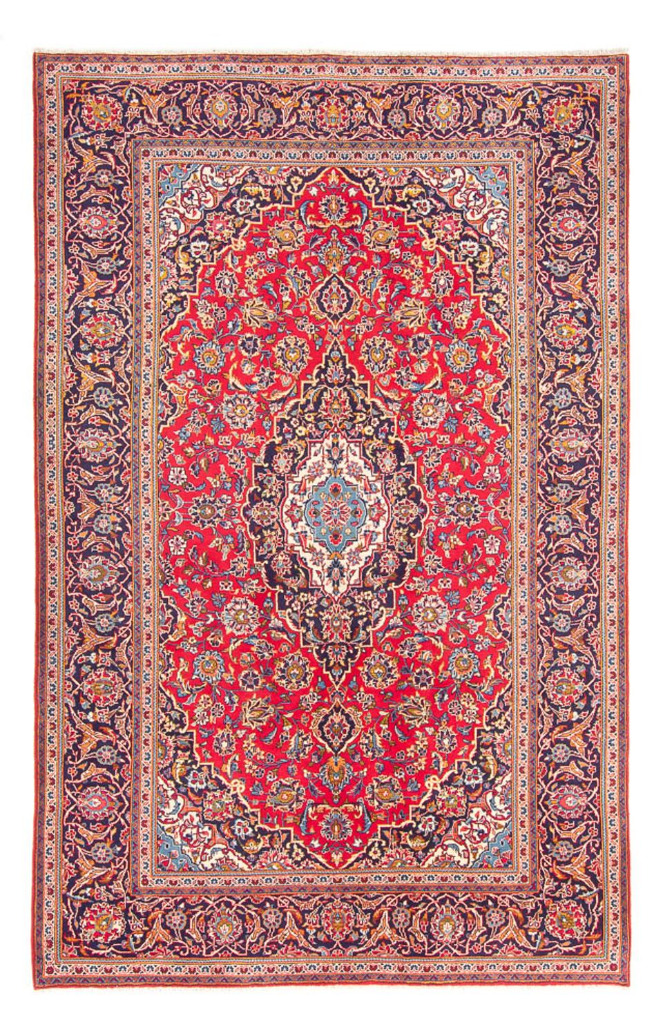 Perser Rug - Keshan - 297 x 194 cm - red