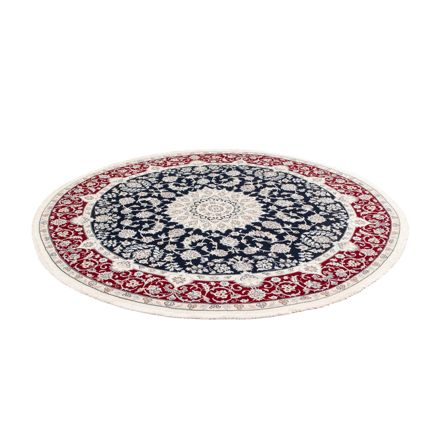 Perser Rug - Nain round  - 200 x 200 cm - dark blue