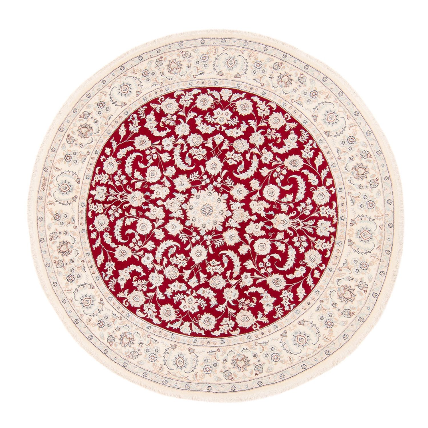 Perser Rug - Nain round  - 200 x 200 cm - red