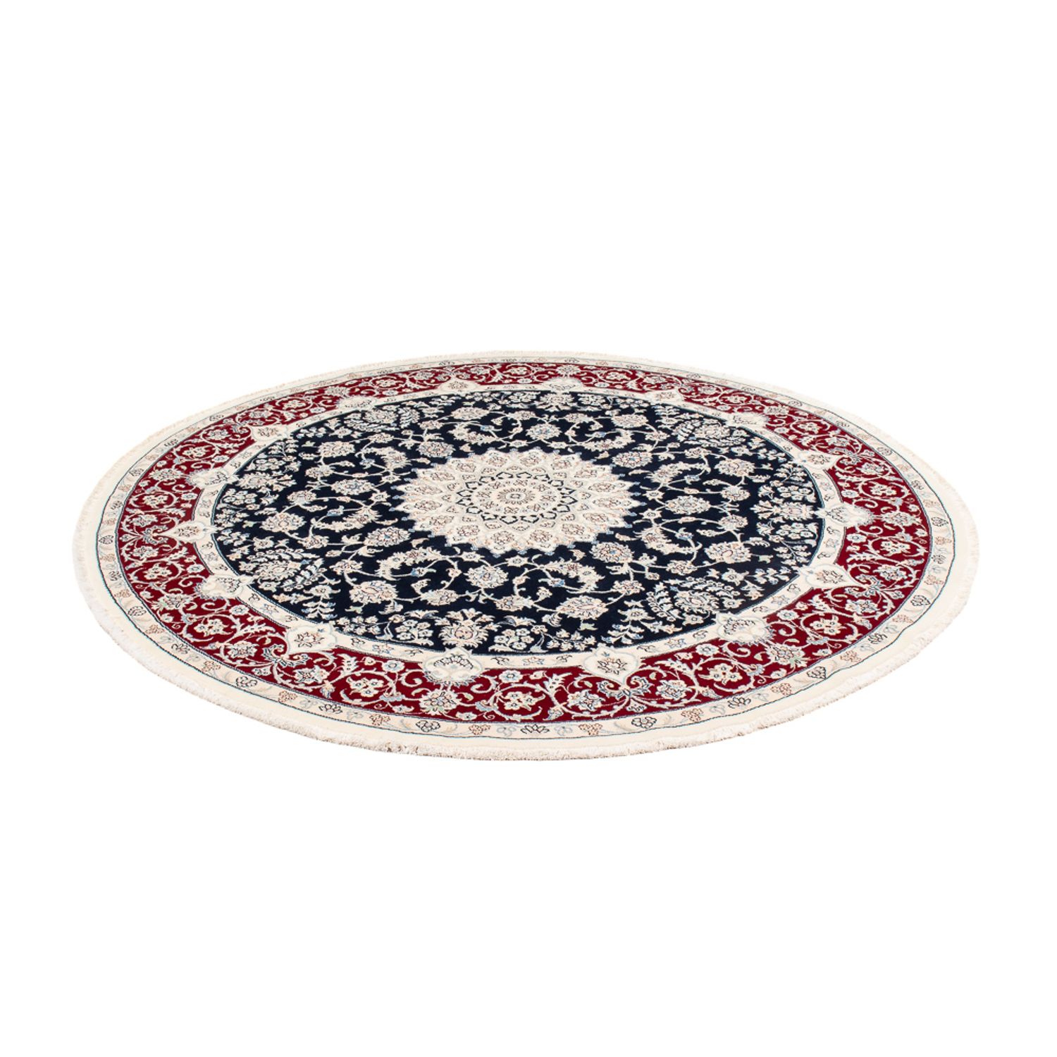 Perser Rug - Nain round  - 204 x 195 cm - dark blue