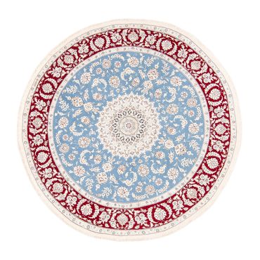 Perser Rug - Nain round  - 200 x 200 cm - light blue