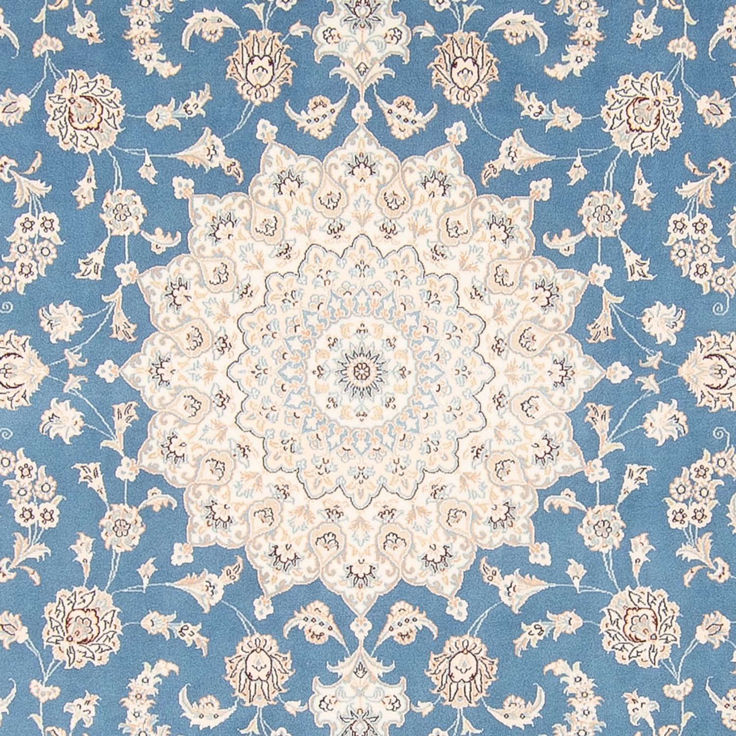 Perser Rug - Nain square  - 252 x 248 cm - light blue