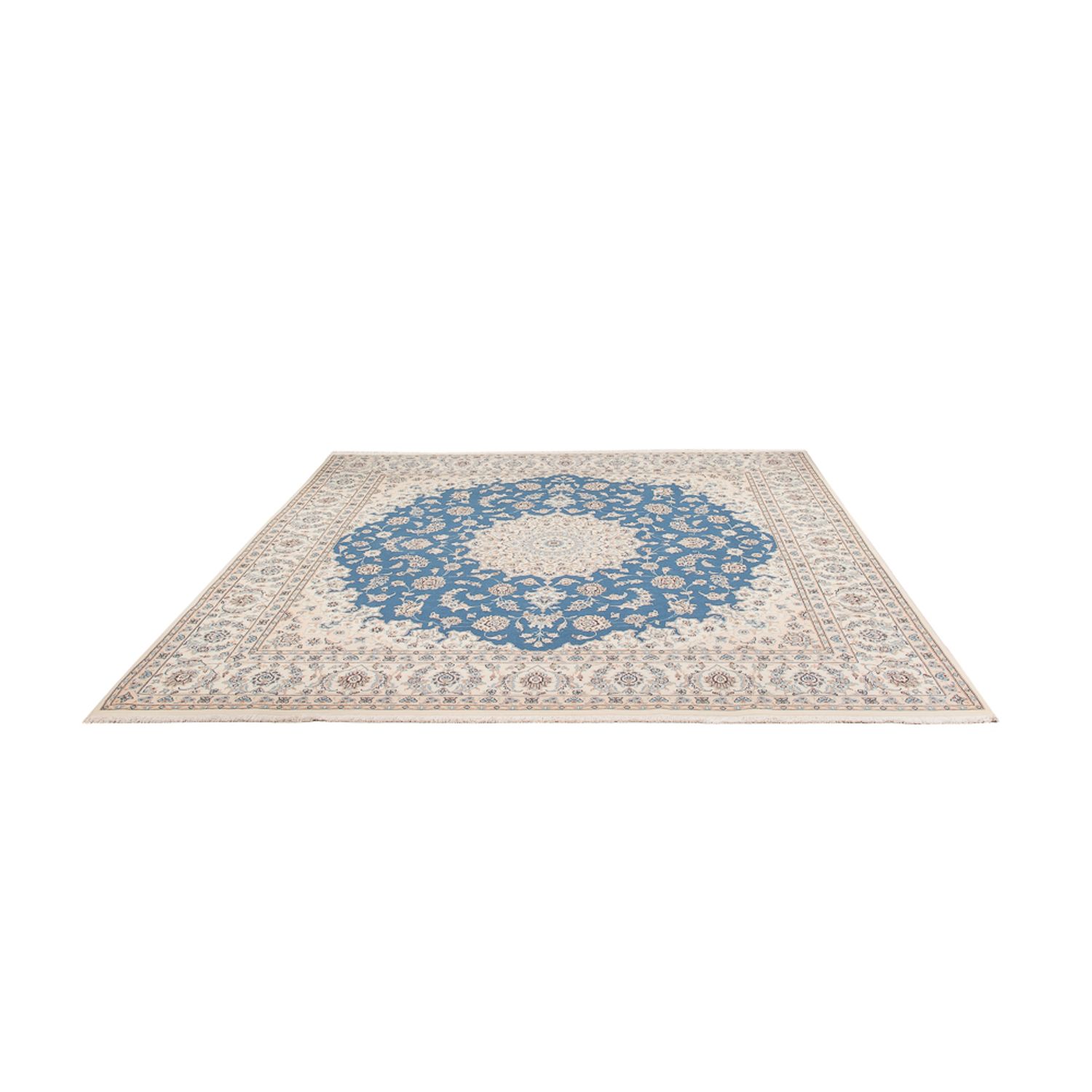 Perser Rug - Nain square  - 252 x 248 cm - light blue