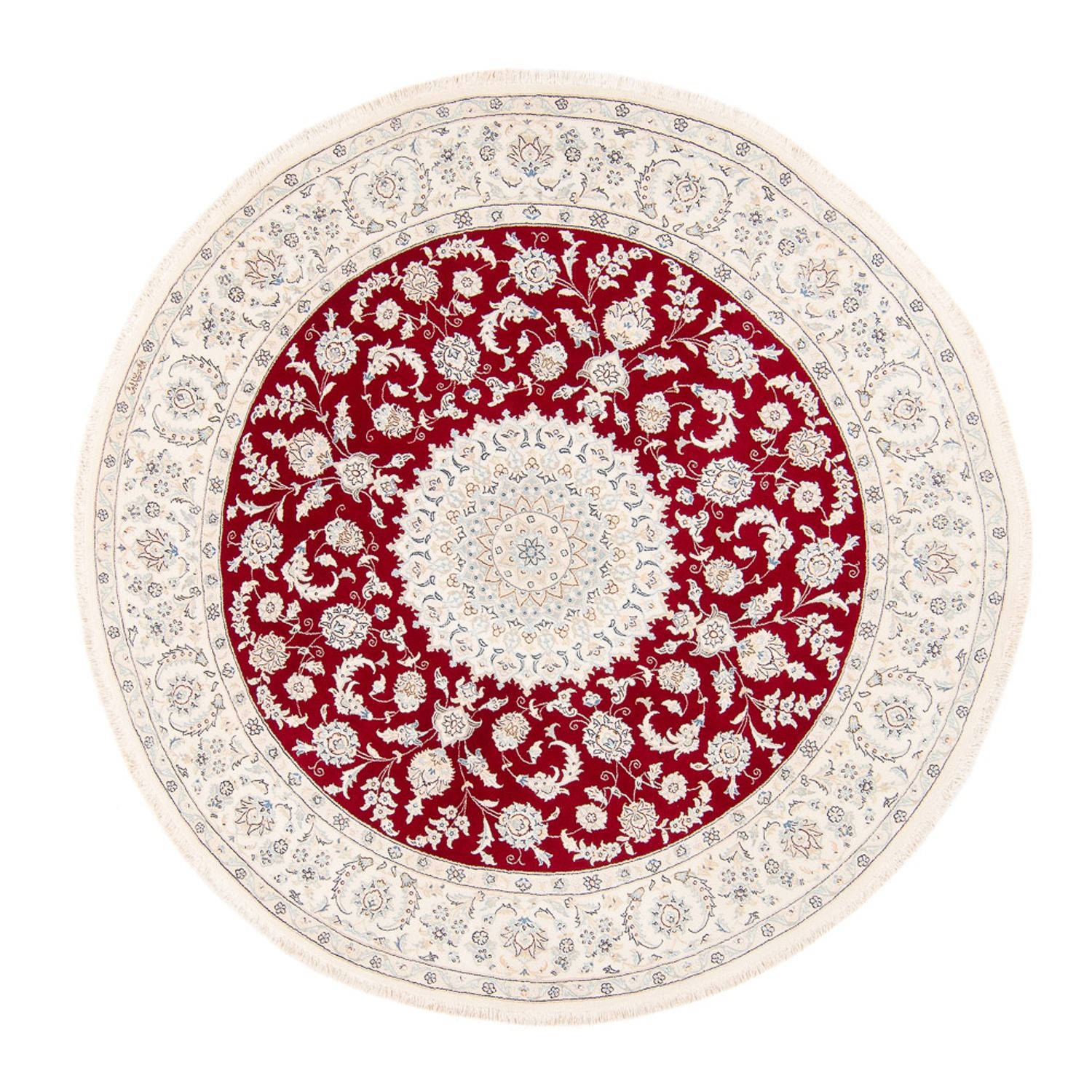 Perser Rug - Nain round  - 200 x 200 cm - red