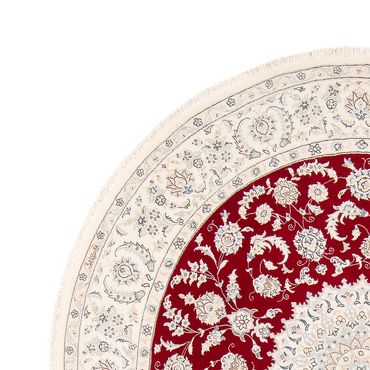 Perser Rug - Nain round  - 200 x 200 cm - red