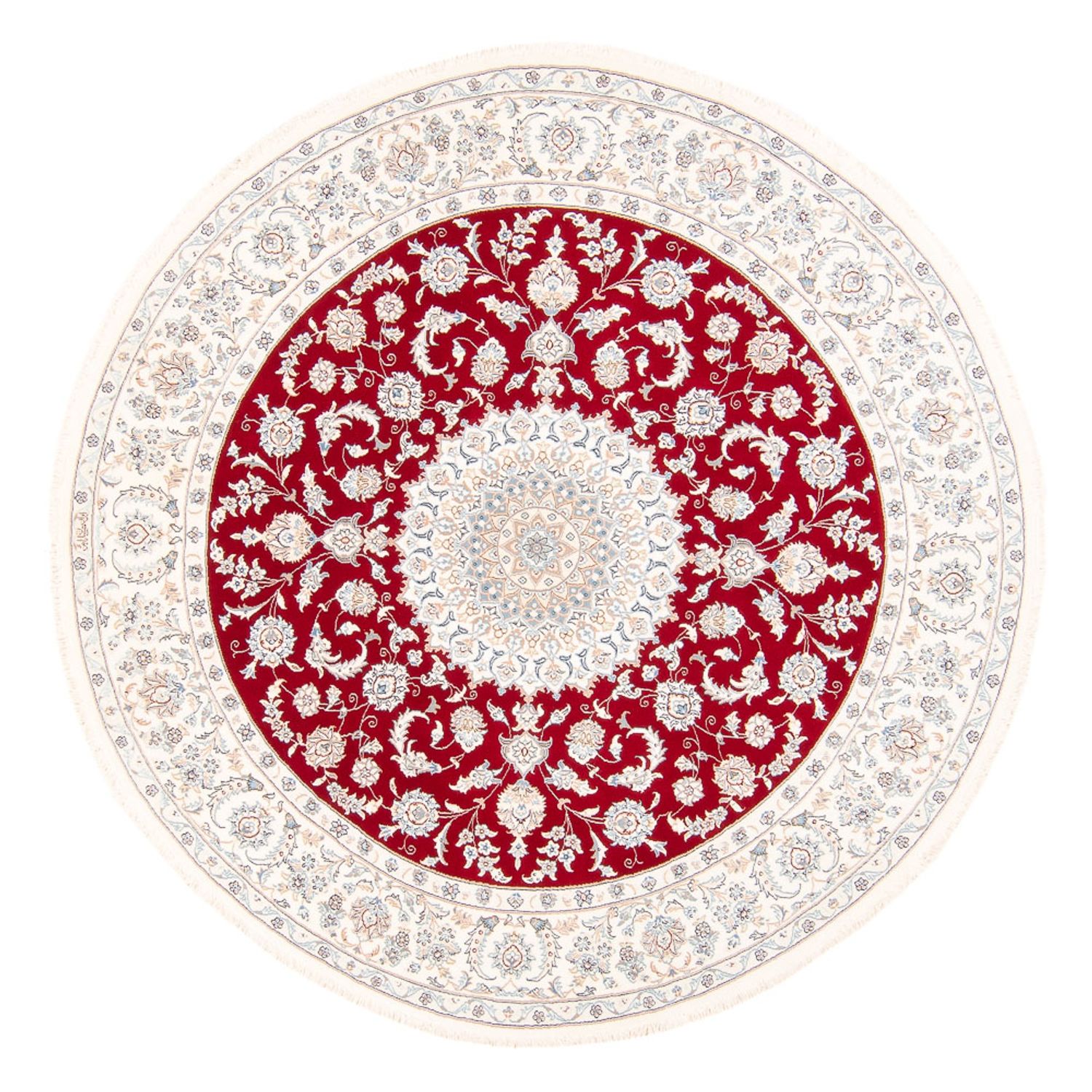 Perser Rug - Nain round  - 200 x 200 cm - red