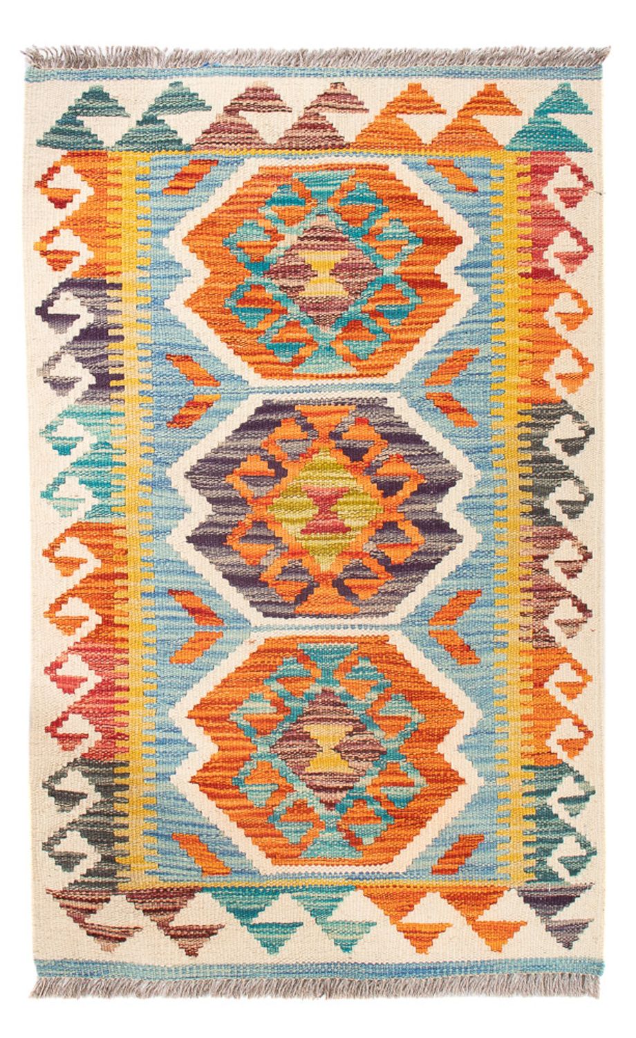 Kelim Rug - Splash - 87 x 54 cm - multicolored