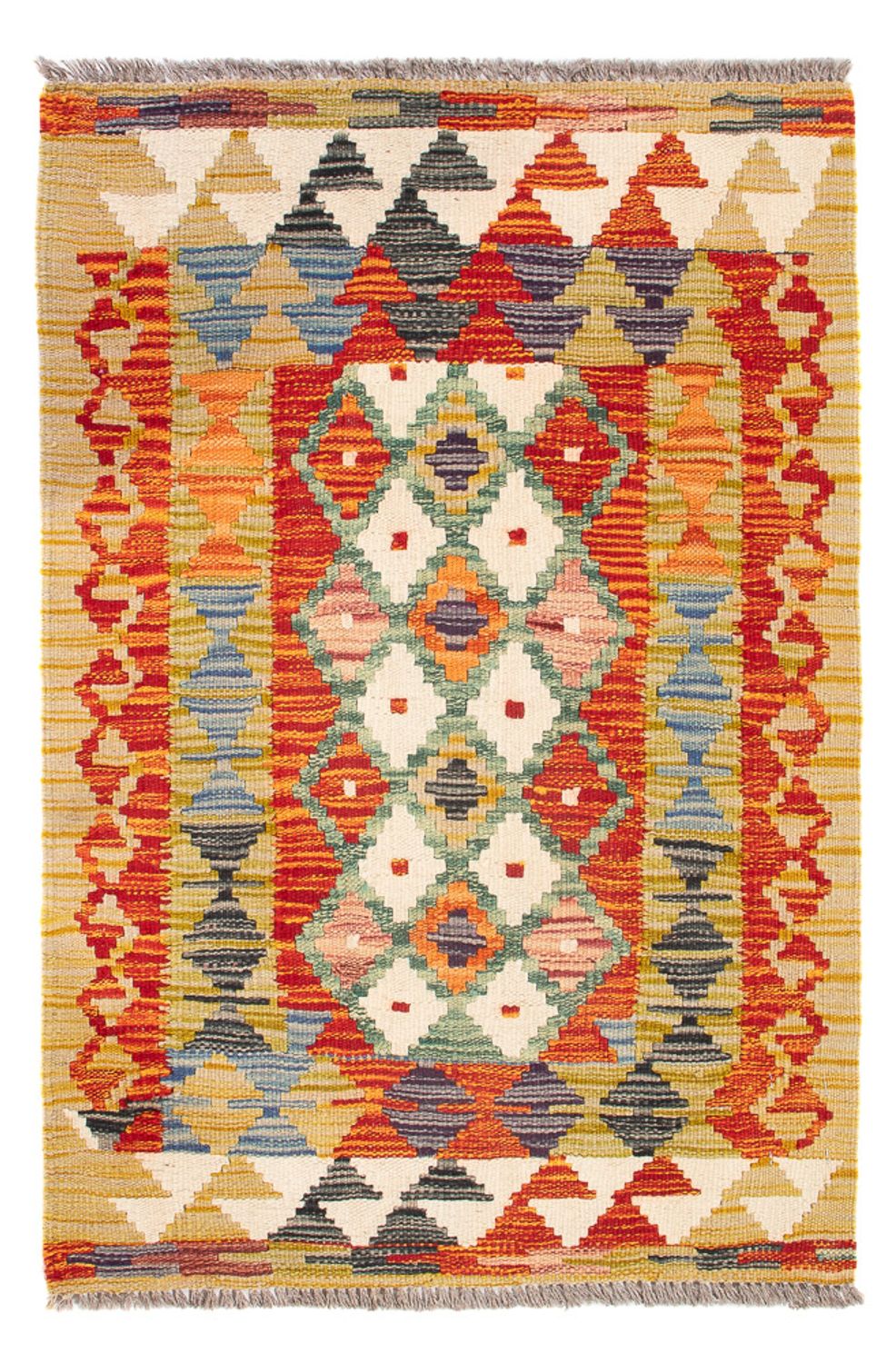 Kelim Rug - Splash - 87 x 60 cm - multicolored