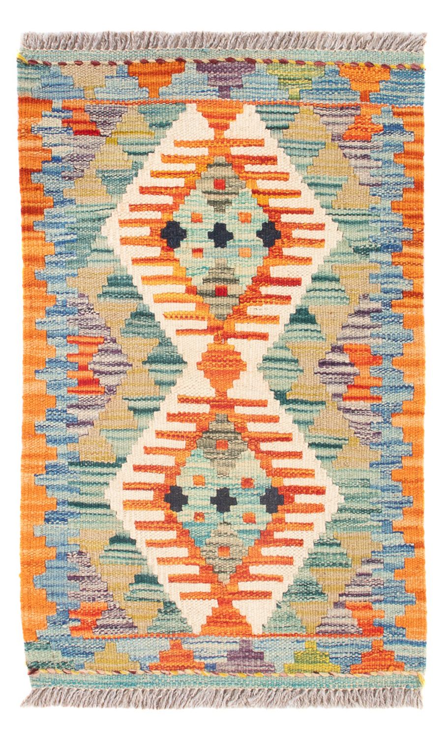 Kelim Rug - Splash - 60 x 40 cm - multicolored