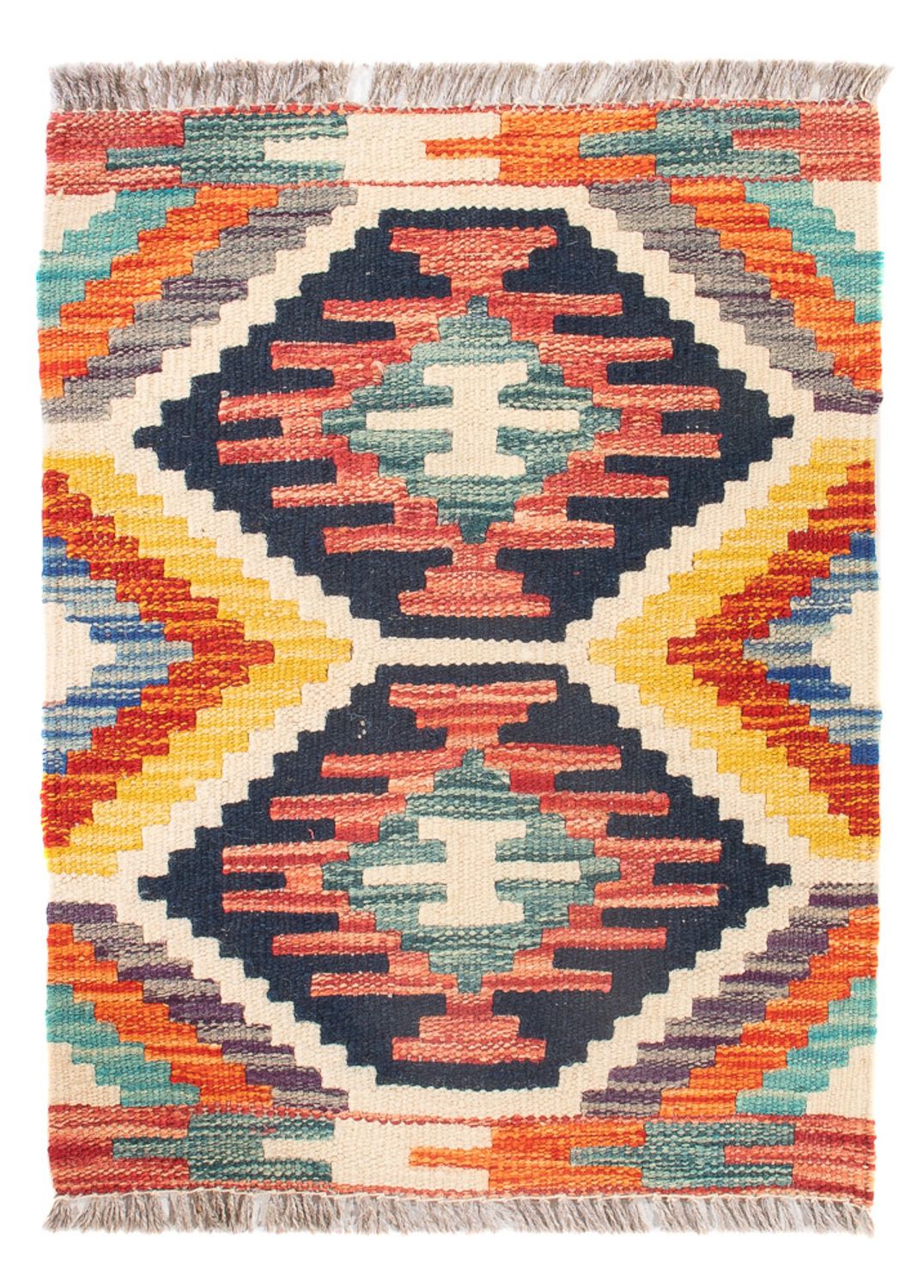 Kelim Rug - Splash - 60 x 40 cm - multicolored