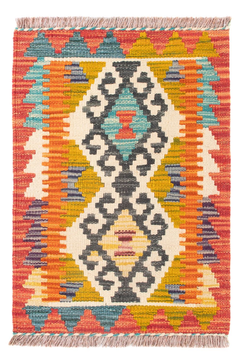 Kelim Rug - Splash - 60 x 40 cm - multicolored