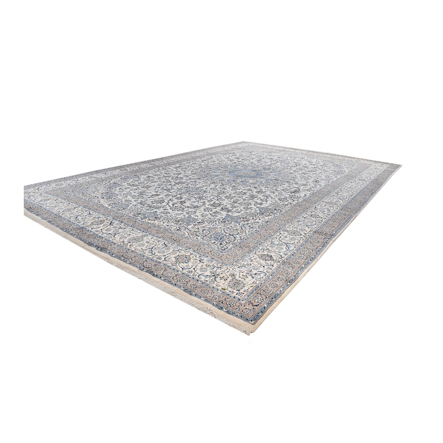 Perser Rug - Nain - Royal - 626 x 400 cm - grey