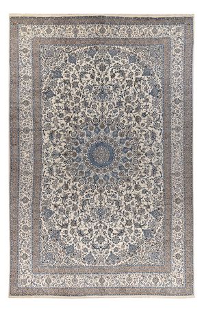 Perser Rug - Nain - Royal - 626 x 400 cm - grey