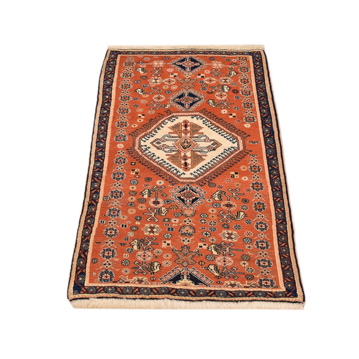 Perser Rug - Nomadic - 124 x 64 cm - orange