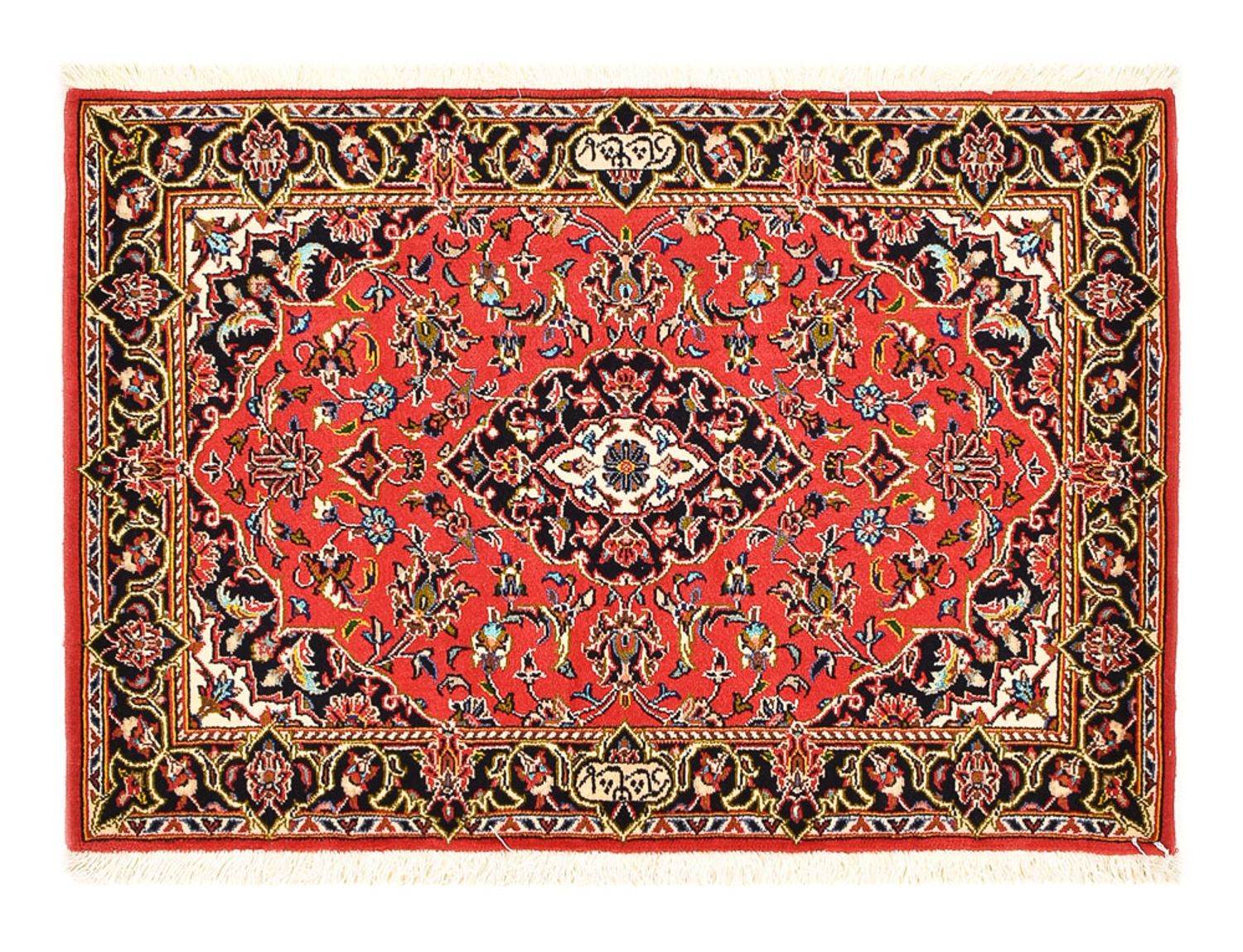 Perser Rug - Keshan - 100 x 70 cm - red