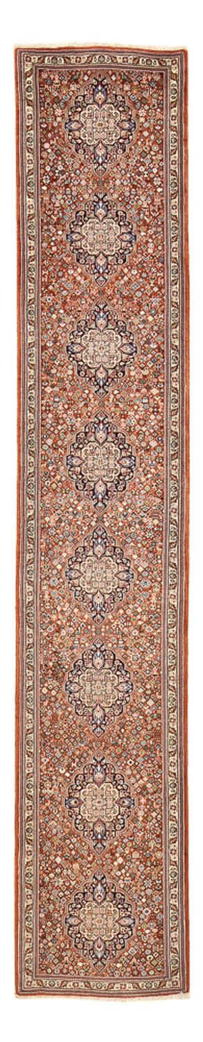 Runner Gabbeh Rug - Kashkuli Perser - 405 x 80 cm - dark beige