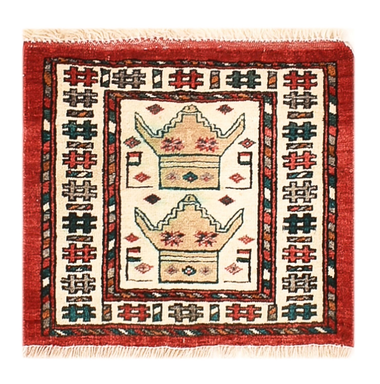 Kelim Rug - Oriental - 48 x 42 cm - multicolored